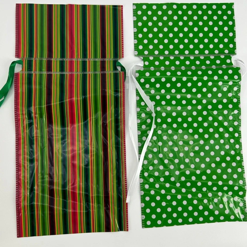 Festive Gift Bag Set - Red, Green, Blue, Gold, Silver
